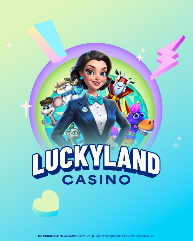 LuckyLand Slots sweepstakes platform with online slot-style games and mobile gameplay